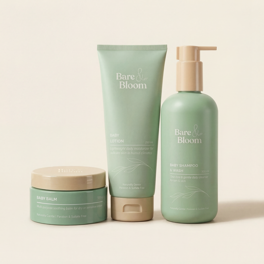 Complete Baby Care Set (Shampoo/Wash, Lotion & Balm)