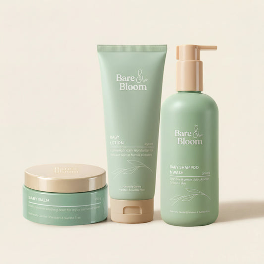 Complete Baby Care Set (Shampoo/Wash, Lotion & Balm)